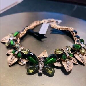 Butterfly Necklace- ANN TAYLOR- vintage- with pave crystals